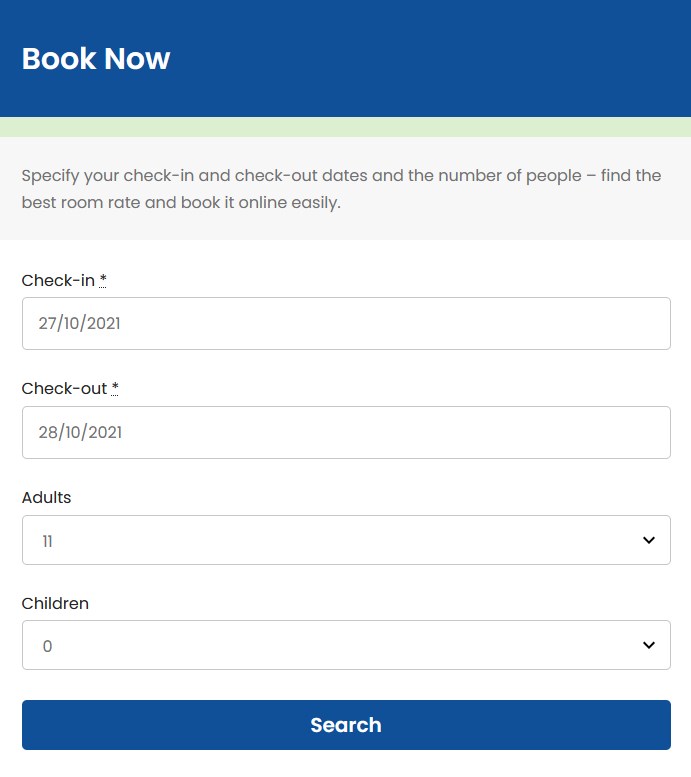 bnbforms booking widget