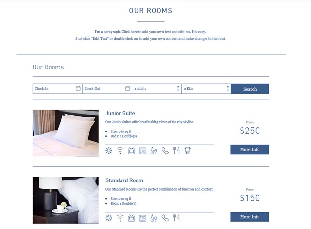 rooms how to add booking form to wix