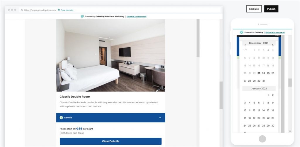 GoDaddy Booking How to Add a Hotel Reservation System BNBForms