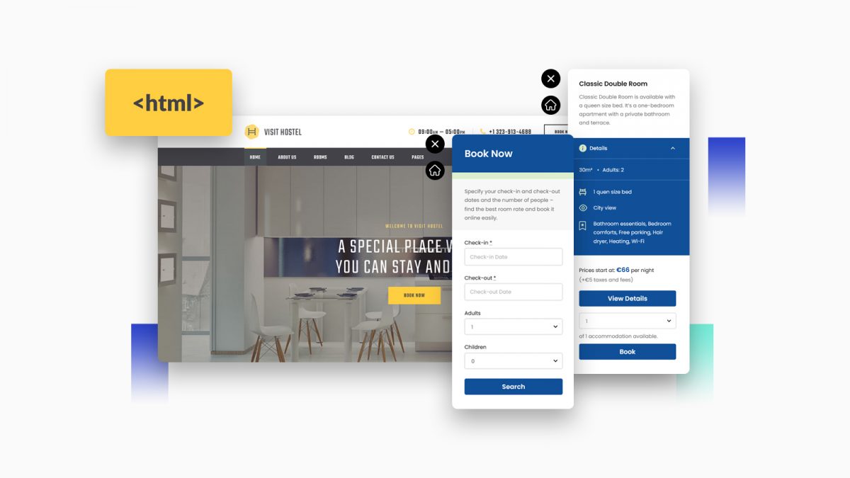 How To Add A Hotel Booking Form To HTML Website - BNBForms