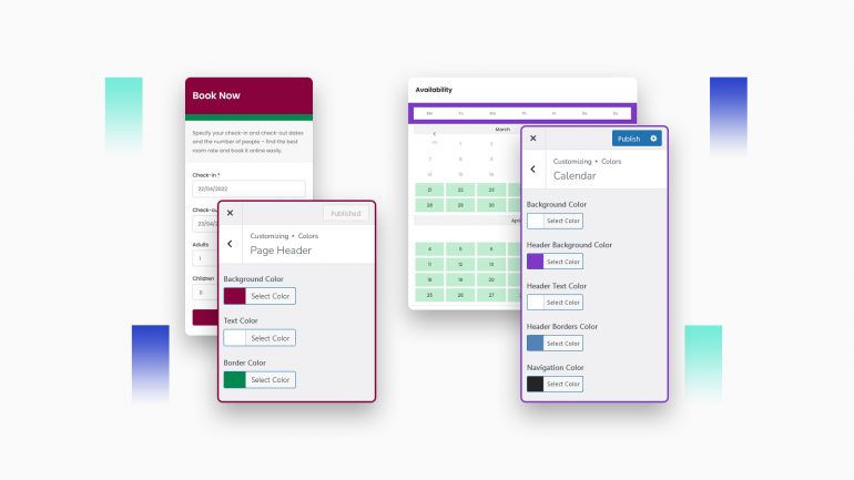 How to Customize Colors in the BNBForms Booking Widget