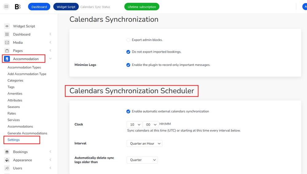 sync scheduler