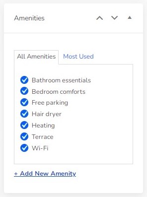 amenities bnbforms