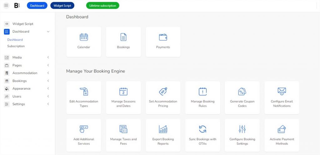 bnbforms booking forms dashboard