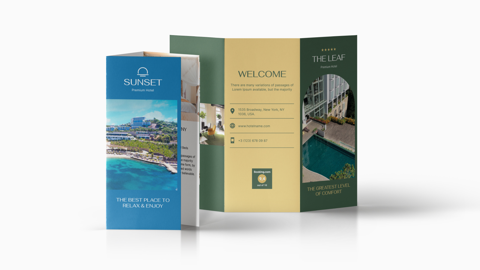Free hotel booklet templates for download.