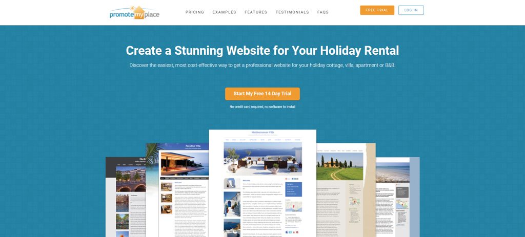 Portrait of PromoteMyPlace, one of the widely known short-term website builders with an online guestbook feature.
