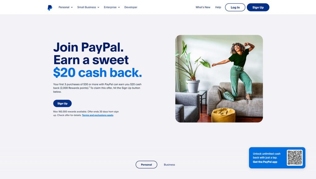 Figure of PayPal, an online payment gateway for short-term rentals.