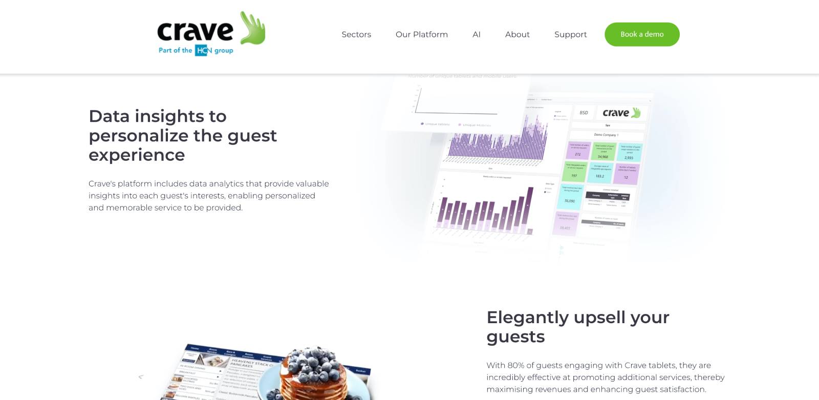 Crave hotel chatbot.