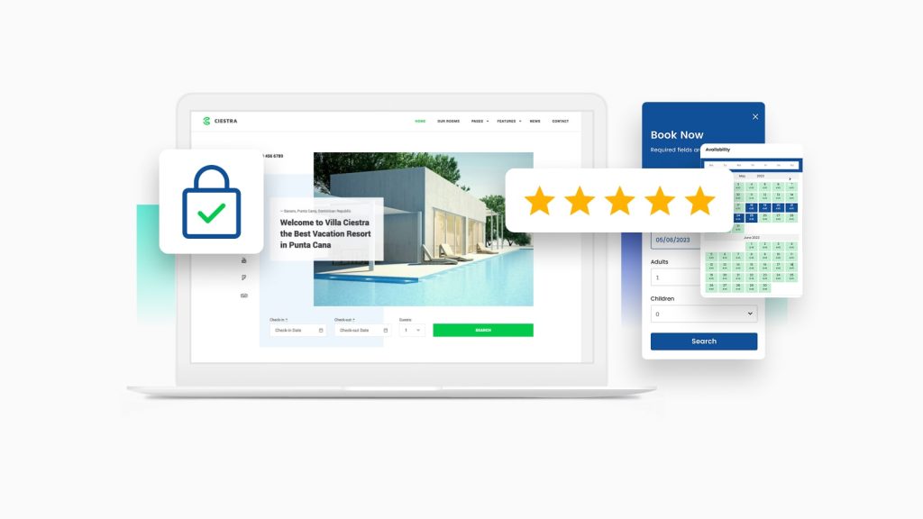 An image of trust signals of a hotel.