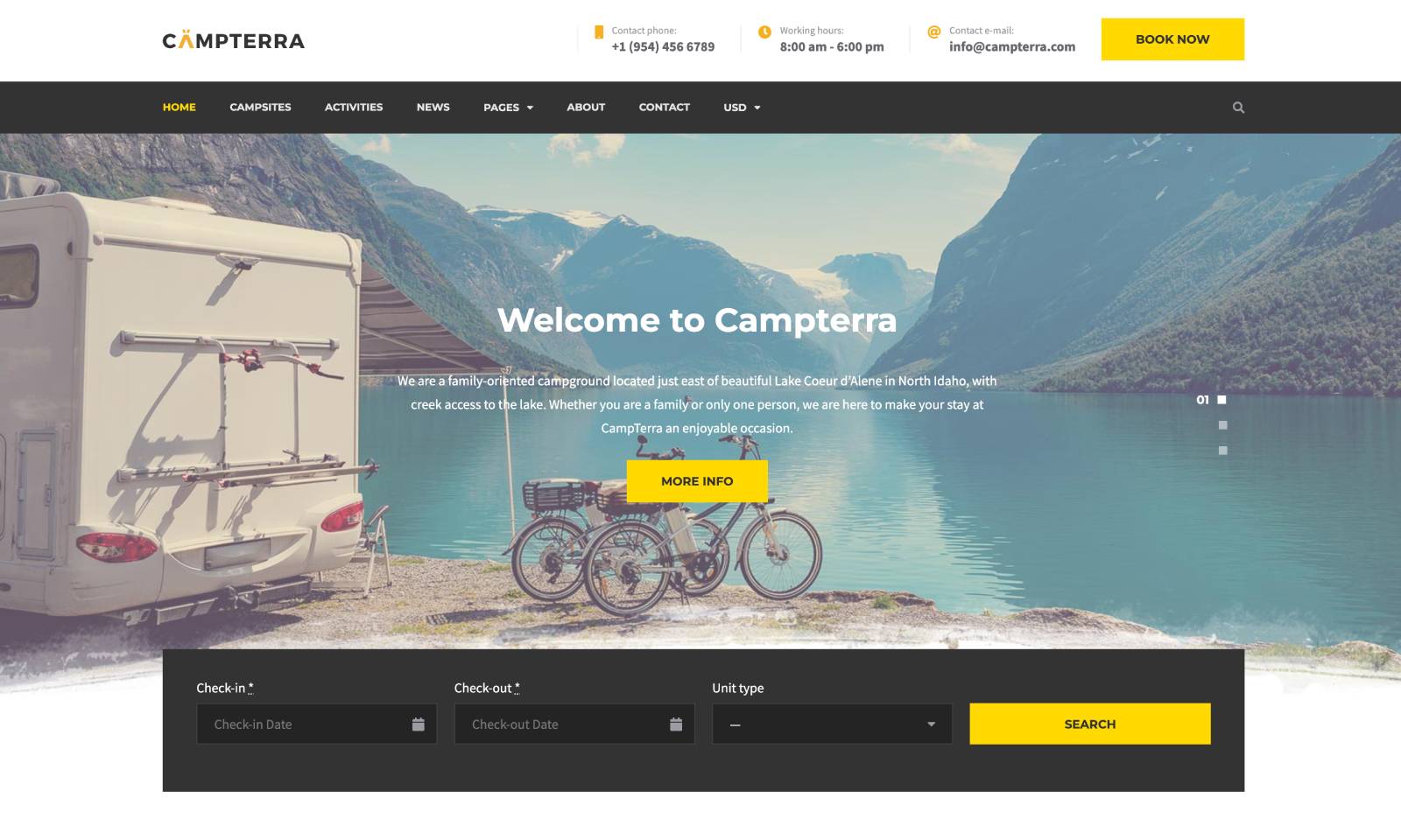campterra camping wordpress theme.
