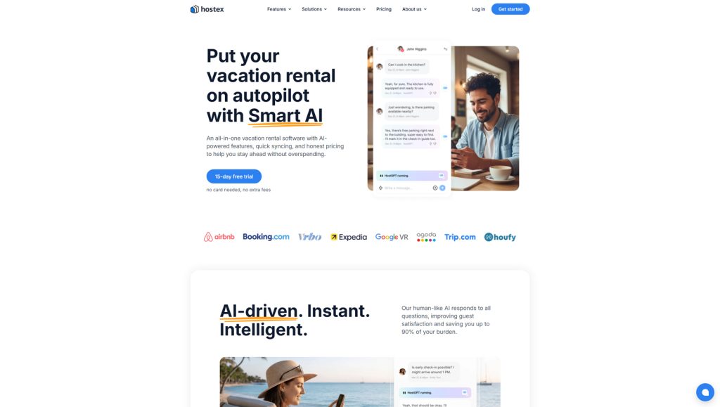 Image of Hostex, a user-friendly platform for STR management with a price calendar.