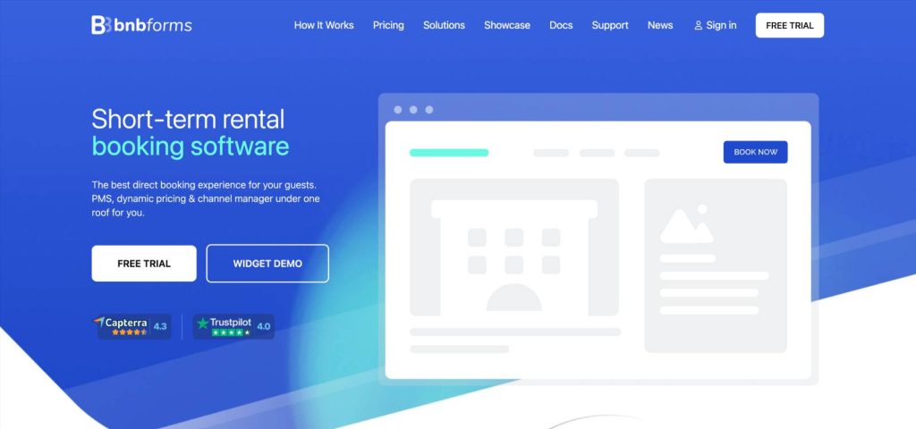 BNBForms short term rental booking software