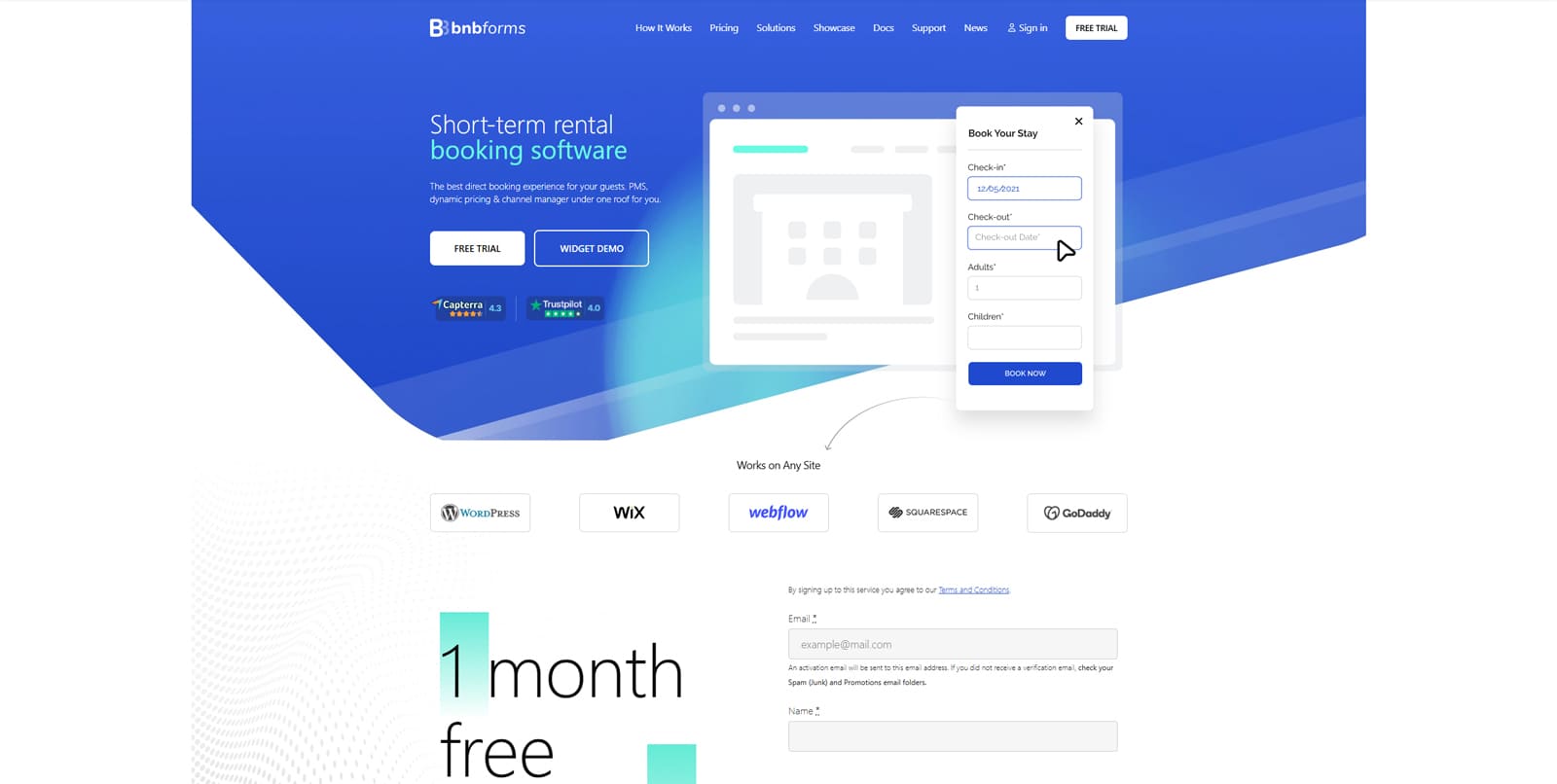 Photograph of BNBForms, a powerful booking management platform with an easy-to-integrate booking widget.