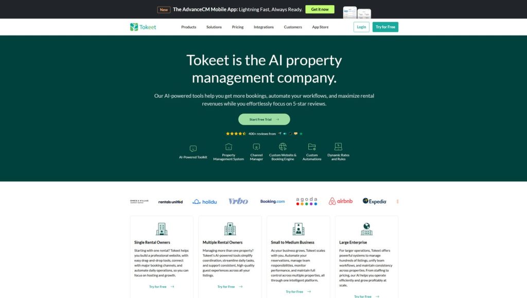Illustration of Tokeet, one of the best Smoobu alternatives with reservation workflow automation.
