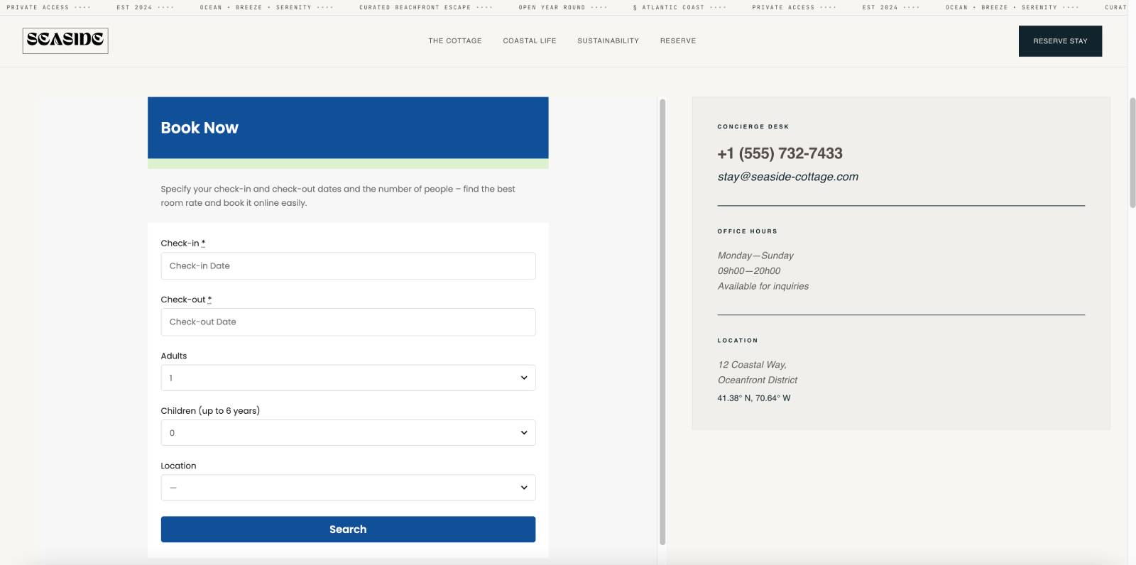 10web booking site with AI and BNBForms.