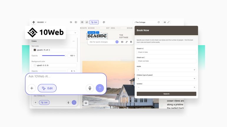 10Web AI Website Builder Review (Hotel Site Use Case)