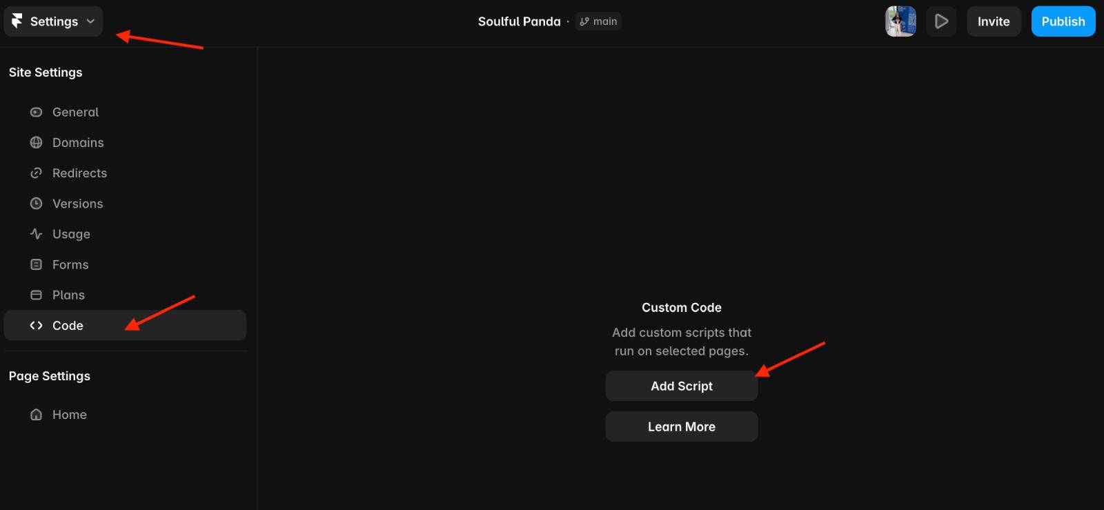 Custom code for booking widget in Framer.