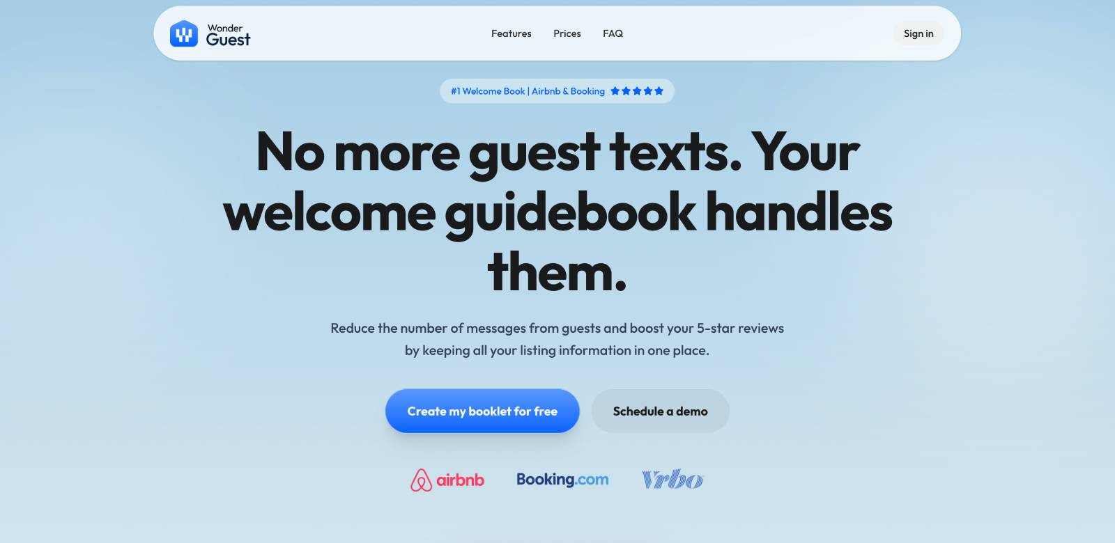 Wonder Guest Digital Guidebooks for STRs.