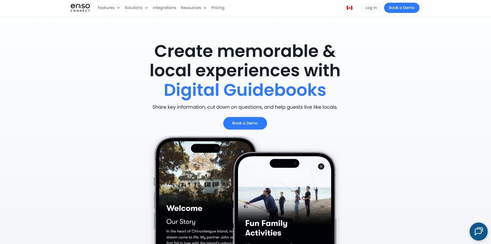 Enso Connect feature - Digital Guidebooks for property management.