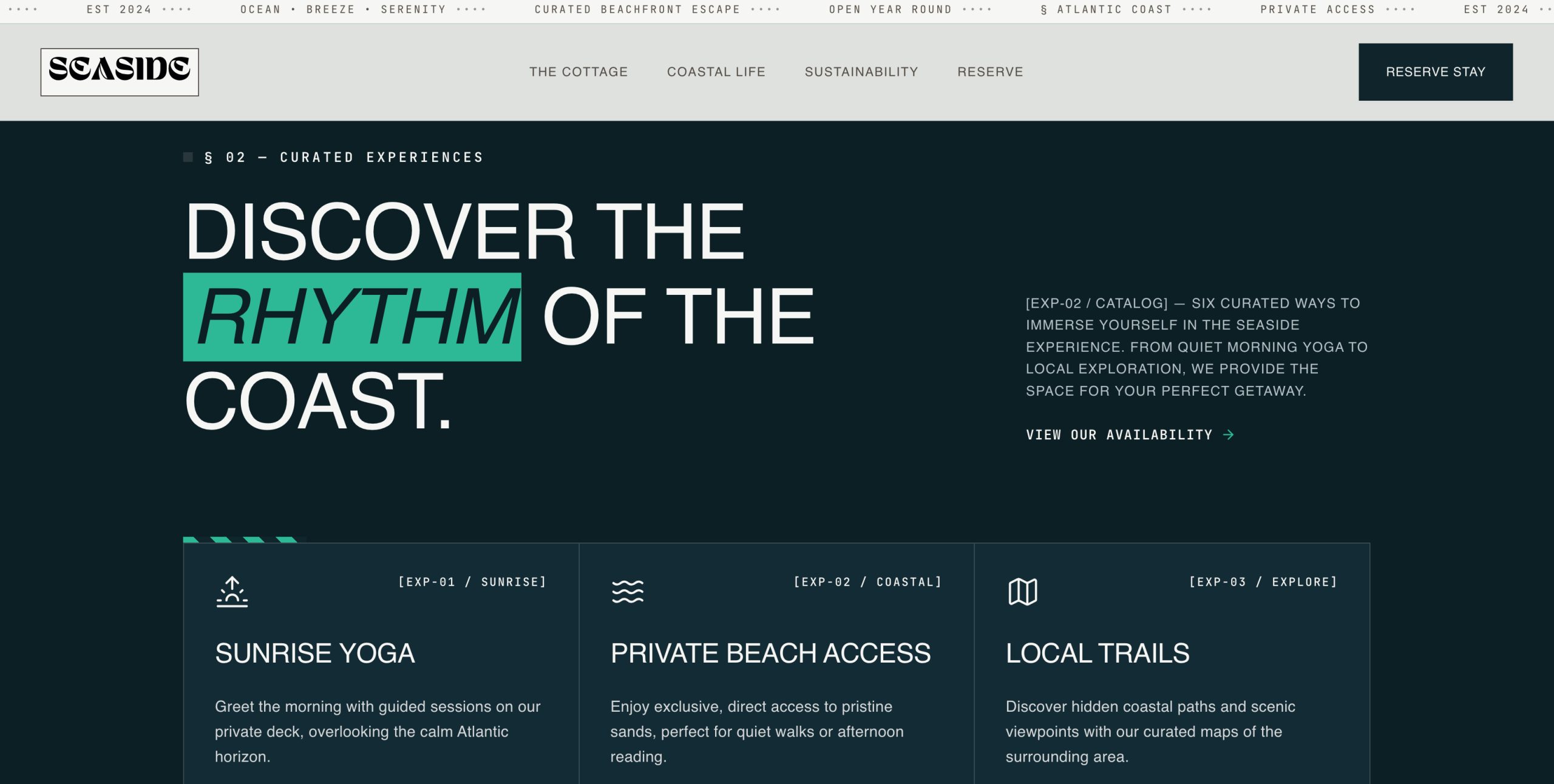 events page with 10web
