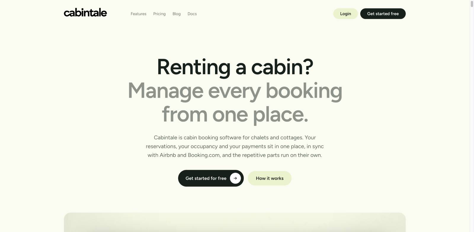 Cabinetale hotel booking widgets.