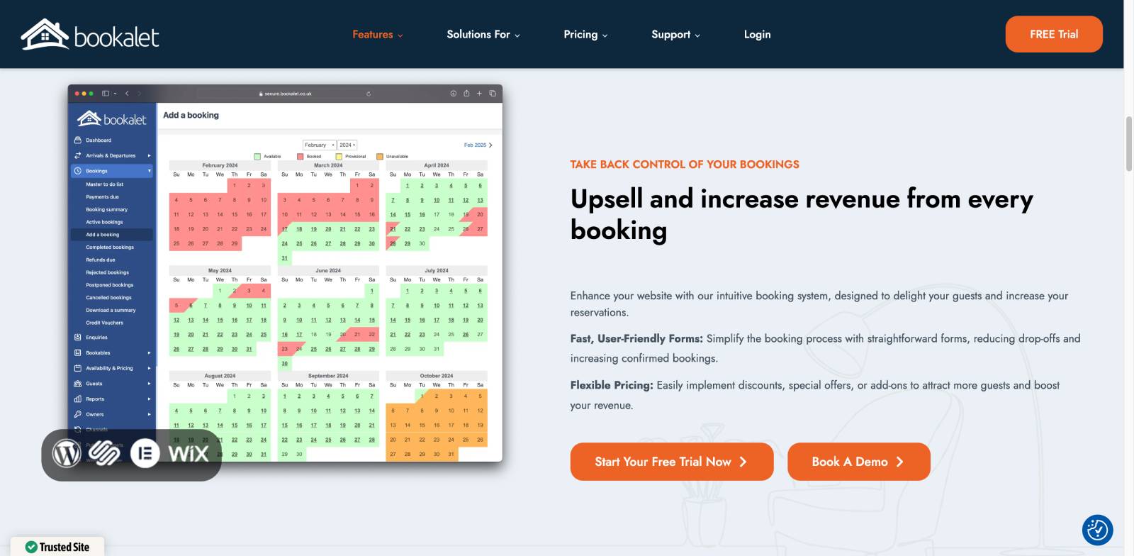 Bookalet embeddable hotel booking widget.